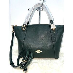 🔥🎁NWT! Coach KACEY Satchel Leather Handbag Green C6229 Msrp:$350.00